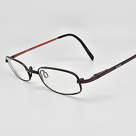 *SOLD* Esprit ET9305 col. 538 Matte Black on Orange Kids Eyeglasses Frame - Picture 1 of 14